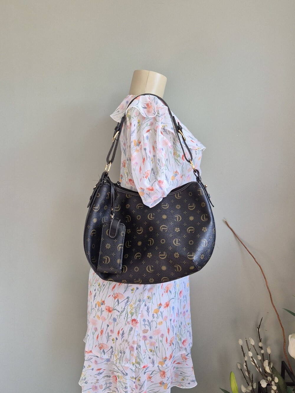 Vintage LC America Monogram Shpulder Bag